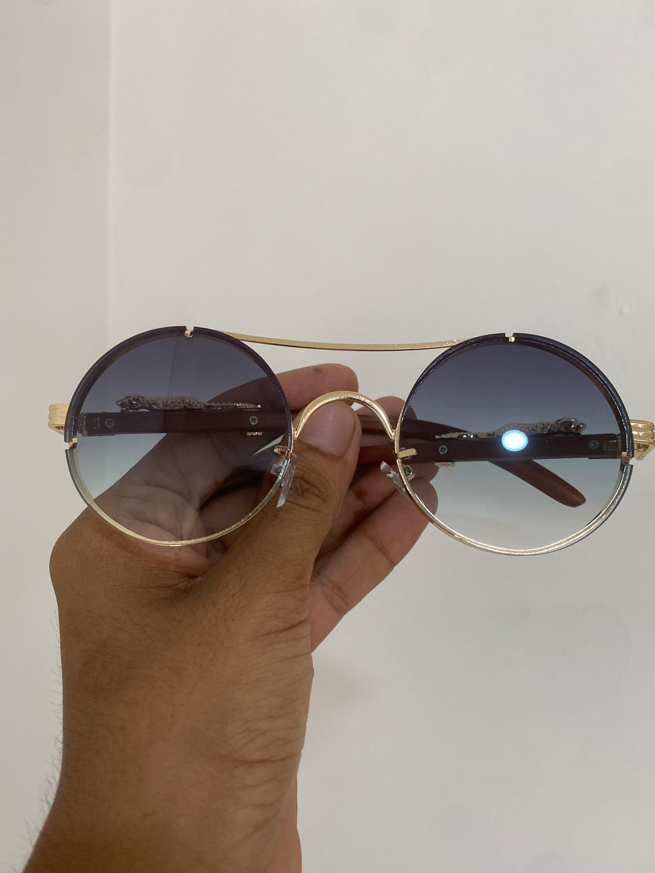 STOCK-Retro Leopard Head Round Sunglasses | Fashion Trend Unisex