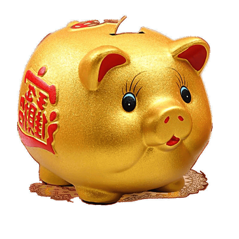 Children’s Money Pig Piggy Bank with Secure Access