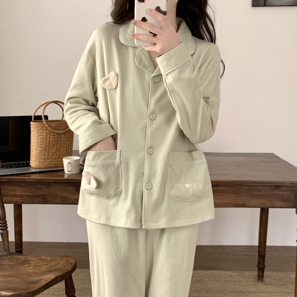 INSTOCK-Women’s Knitted Cotton Pajama Set