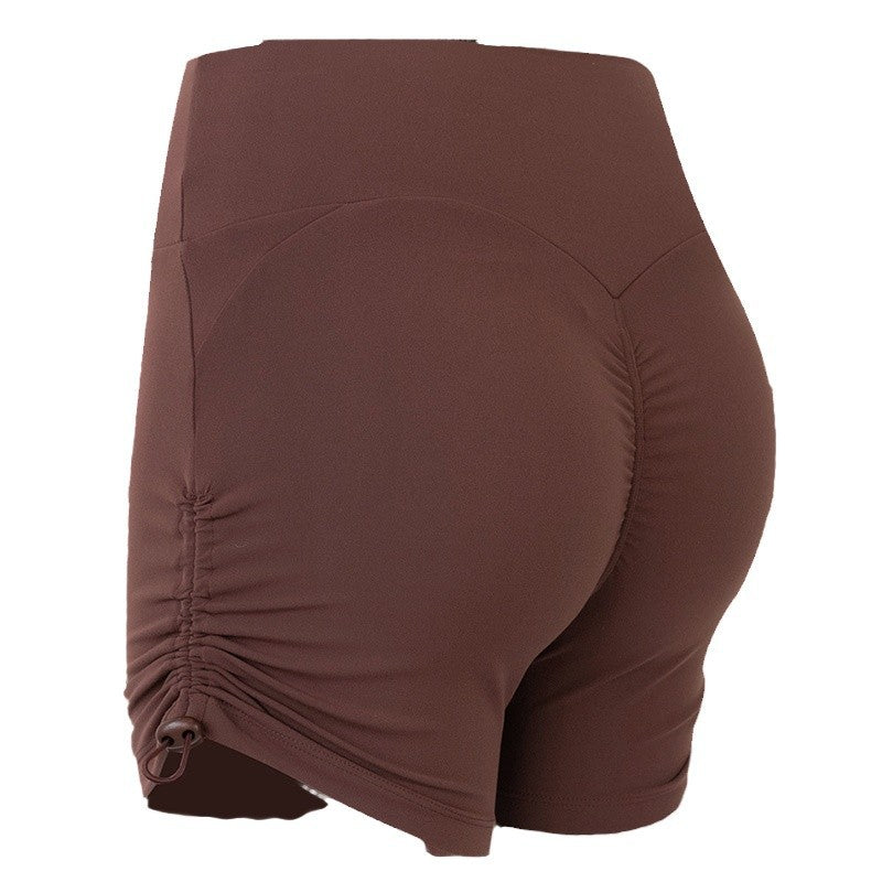 Drawstring Yoga Shorts – High Waist & Hip Sculpt