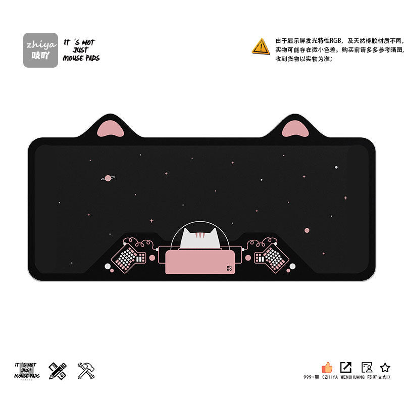 Cat Ear E-Sports Oversized Gaming Mouse Pad