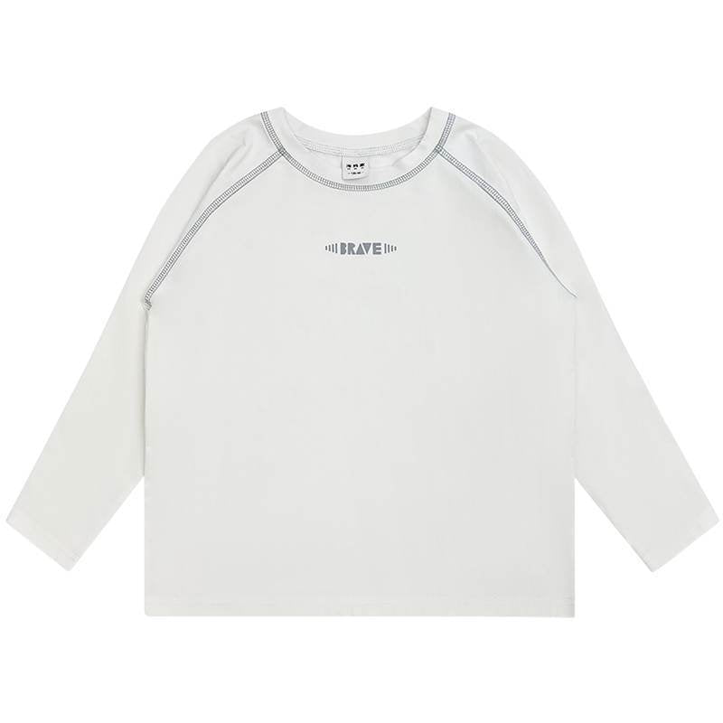 Boys’ Solid Color Long-Sleeve T-Shirt Autumn