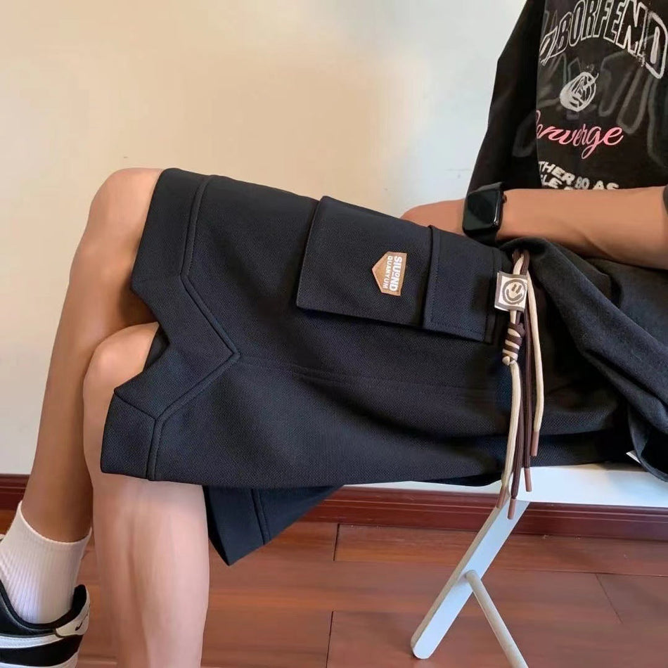 Men’s Waffe Workwear Summer Loose Casual Shorts