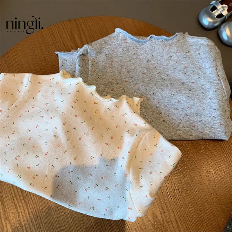 Ningli Girls’ Long-Sleeve Bottoming Shirt Spring & Fall