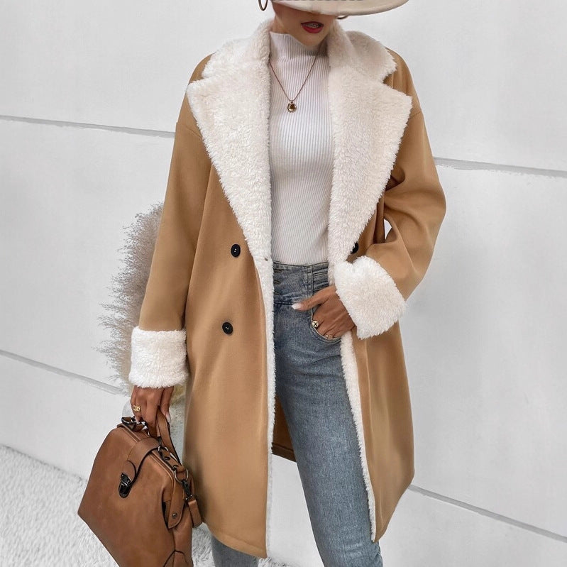 Elegant Woolen Outerwear Women