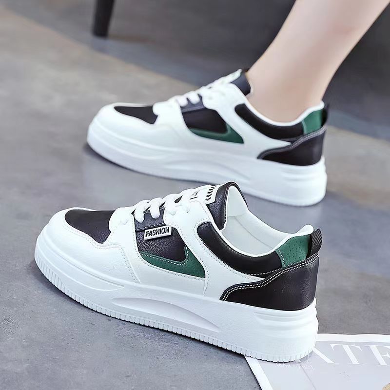 K-Style Non-Slip White Sneakers for Women Students