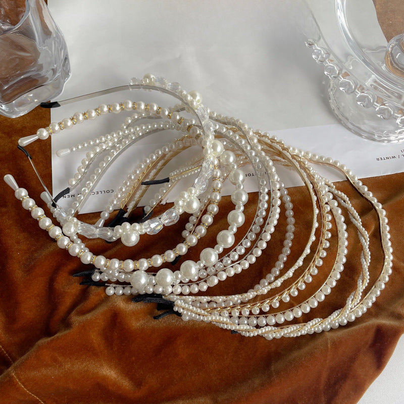 Pearl Retro Hairband – Elegant Korean Style Headwear