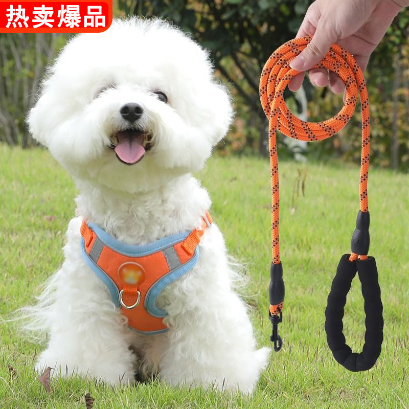 Vest Dog Traction Rope Medium-Small Teddy Puppy Walking Harness