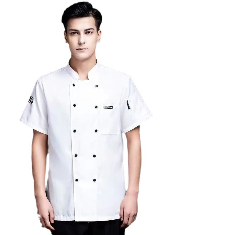 Chef Uniforms – Breathable Ice Silk Cotton Work Clothes