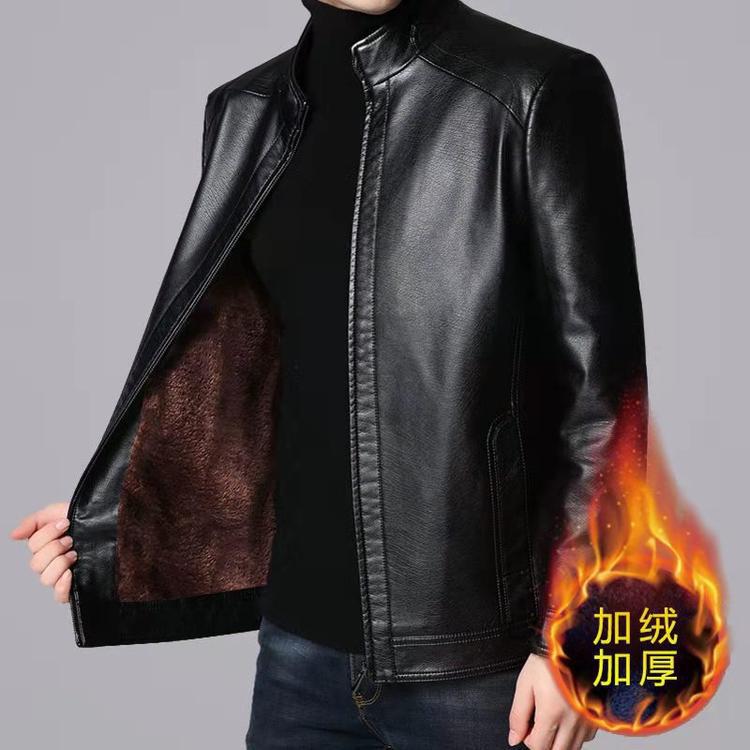 Men’s Fleece-Lined Sheepskin Jacket – Winter 2026 Dad