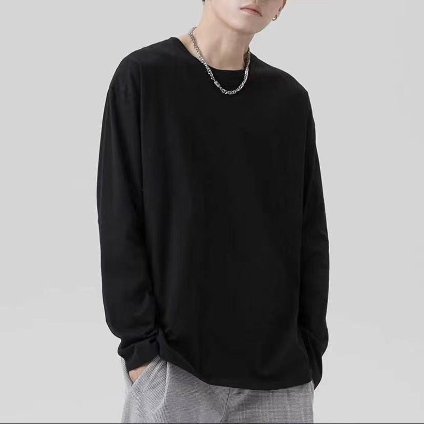 Men’s Long-Sleeve Casual Round-Neck T-Shirt