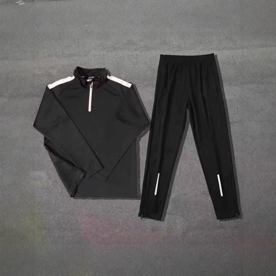 Men's Quick-Dry Zip Training Top – Long Sleeve Fitness