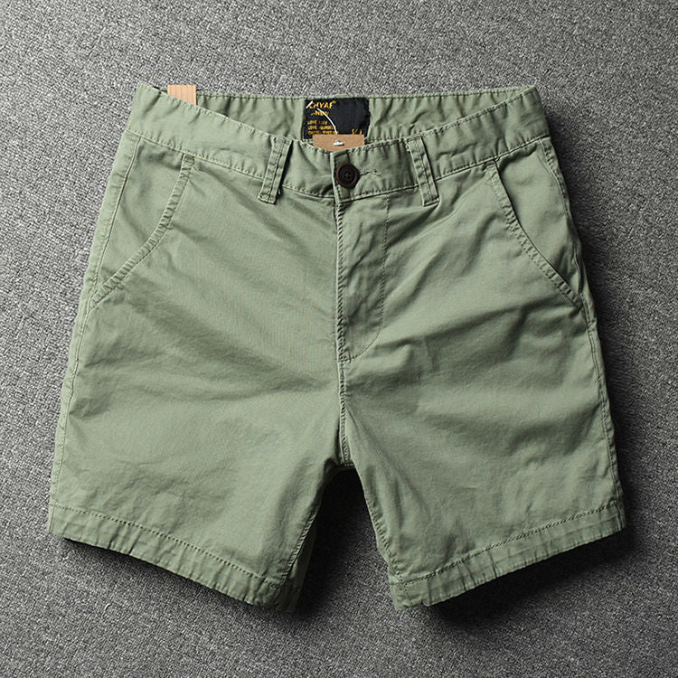 American-Style Men’s 3/4 Cotton Summer Casual Shorts