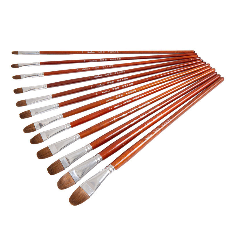 Matisse Wolf Brush Set – Full Set for Gouache, Oil, & Acrylic