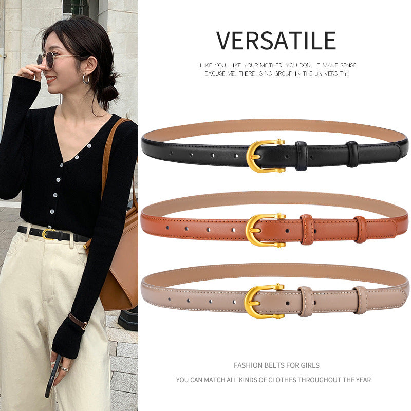 Korean Style All-Match Women’s Leather Belt