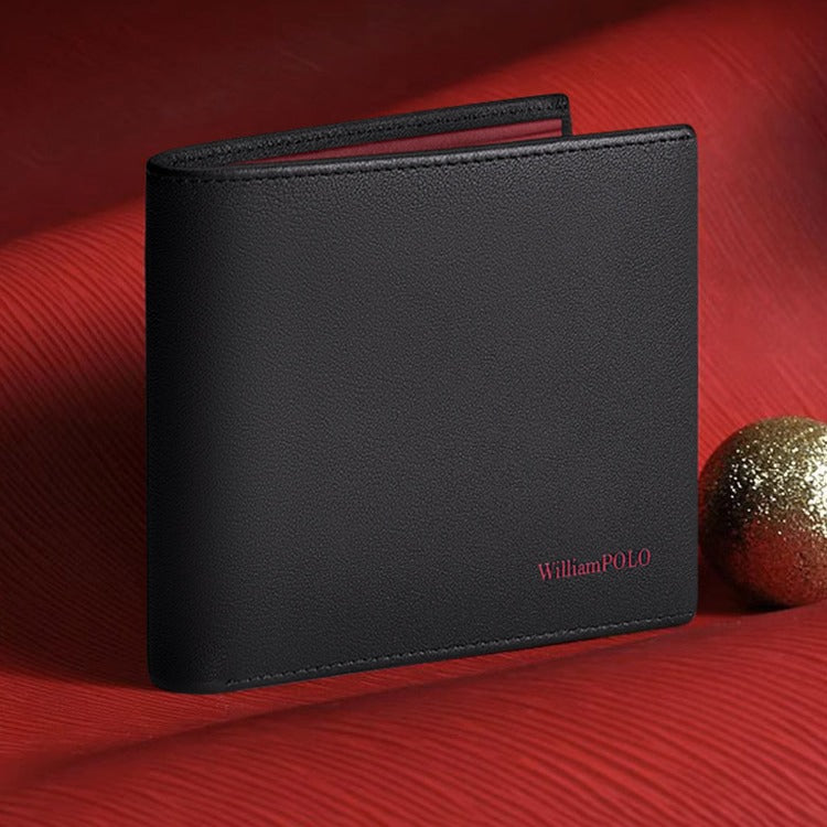 Kings Paul Men’s Leather Long Wallet – Genuine Red Edition