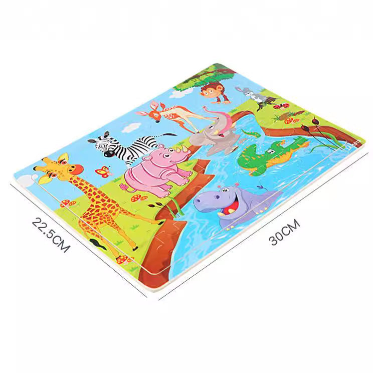 Wooden Puzzle Toy for Kids – 30 to 80 Pieces, Ages 3–8