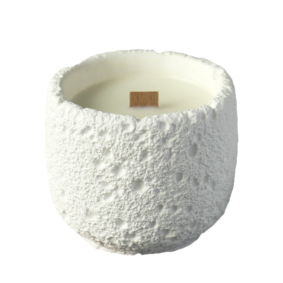 Creative Gypsum Cup Aromatherapy Candle Hand Gift