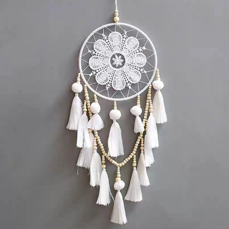 Beaded Indian Dream Catcher – Handmade Wall Pendant