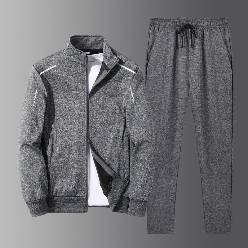 Men’s Spring & Autumn Sports Suit – Leisure Running Two-Piece Set