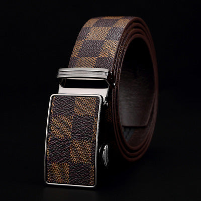 Faux Leather Men's Wide Belt – Classic Everyday Style