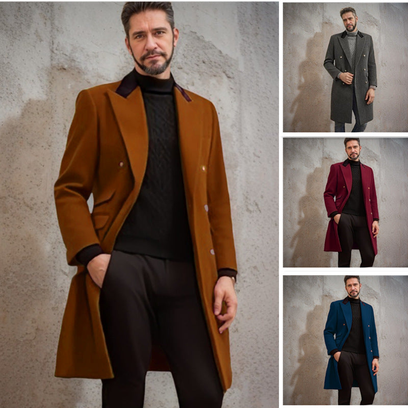 Men’s Plus-Size Woolen Coat European Station Casual Blast