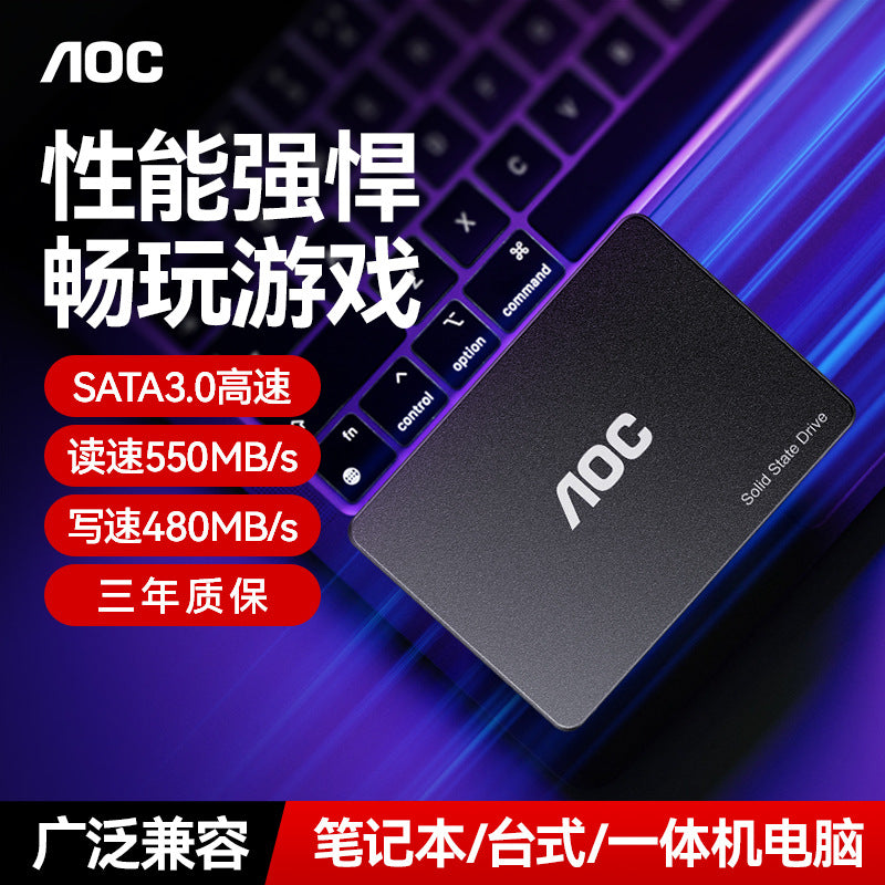 AOC SATA SSD for Desktop – 540MB/s Read Speed
