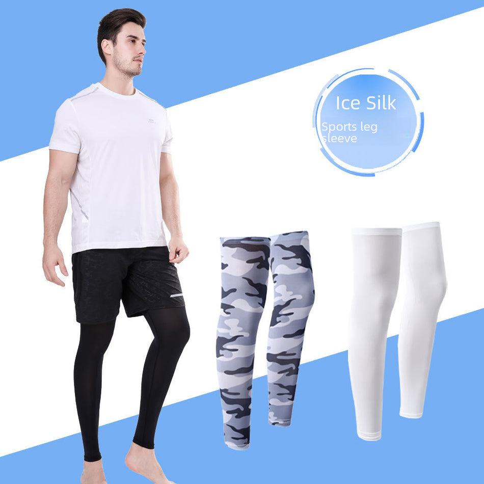 Unisex UV-Resistant Ice Silk Leg Covers | Silicone Grip