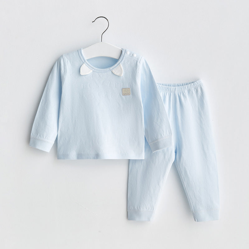 Baby Cotton Thermal Pajama Set High Waist Belly Warm