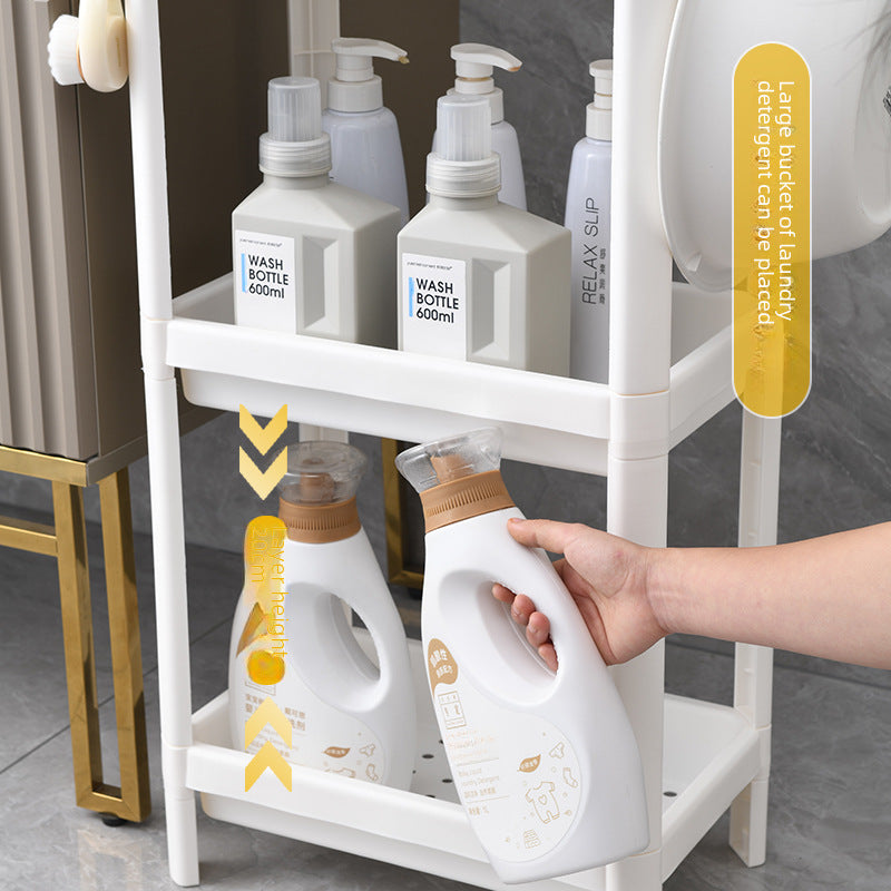 Slim Toilet Floor Rack – Multi-Layer Bathroom Storage