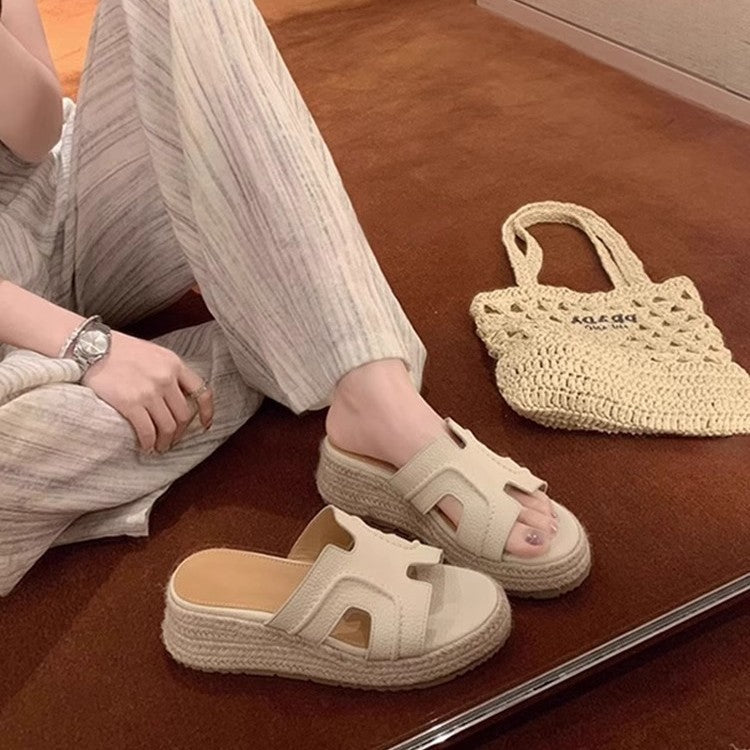 INSTOCK-Retro Thick-Soled Open-Toe Sandals for Women