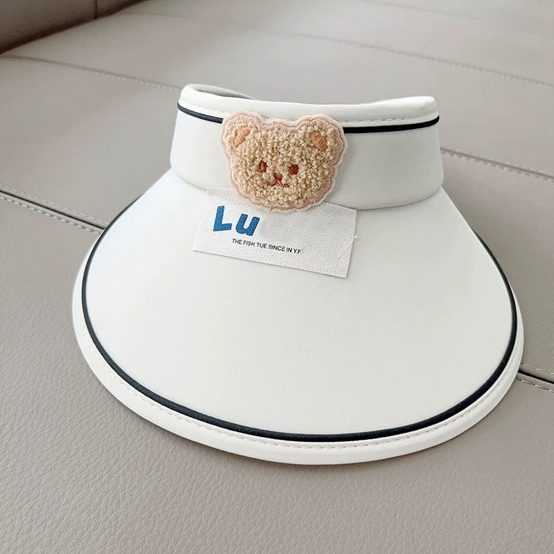 Kids' Cartoon Sun Hat – Summer UV Protection Wide Brim Cap