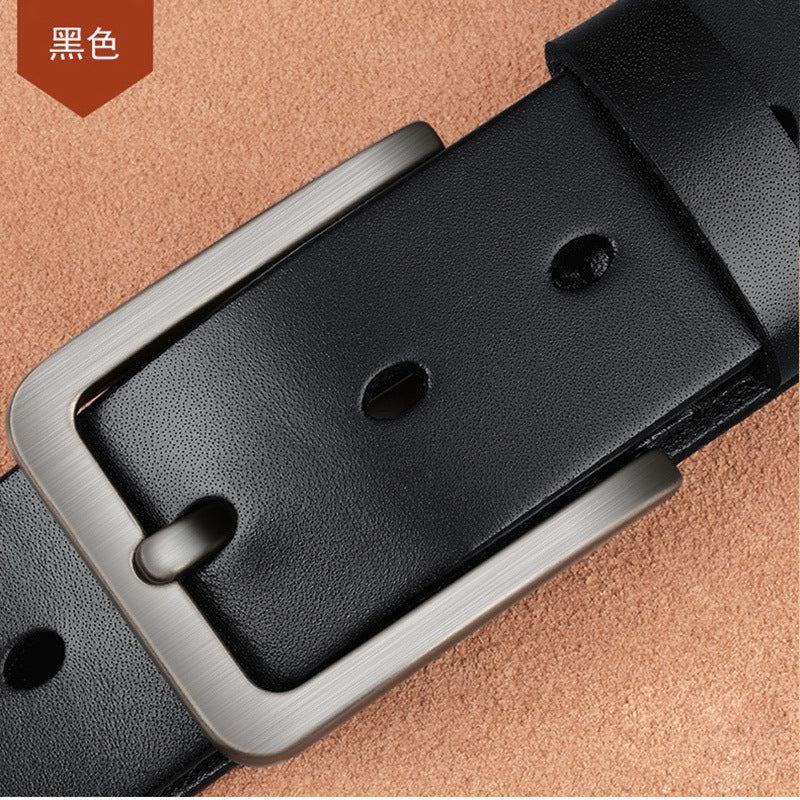 Men’s Leather Pin Buckle Belt