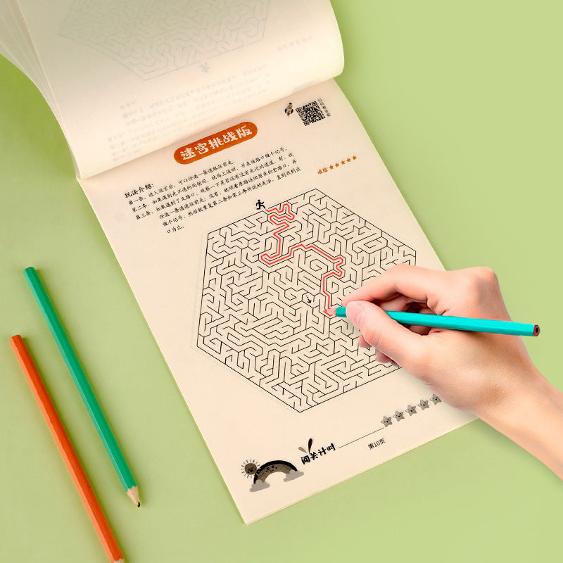 Maze Puzzle Book for Kids 3–6 – Logic & Focus Training