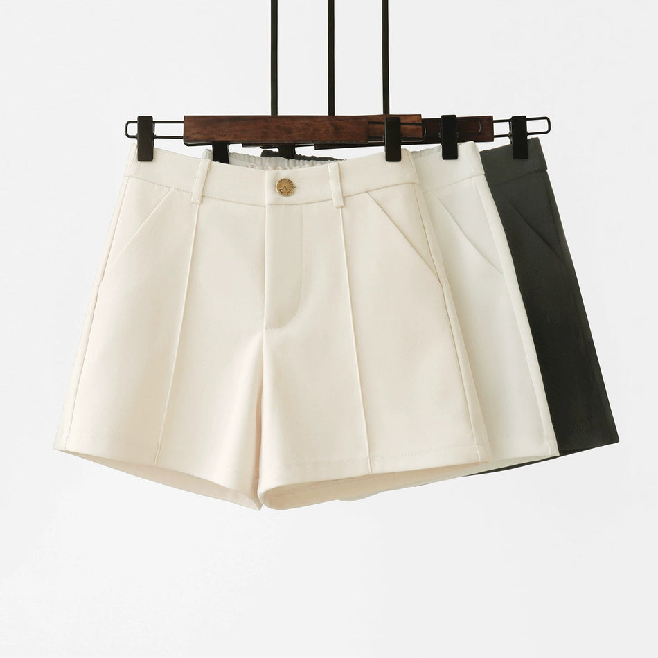High Waist A Line Suit Shorts Korean Style Women