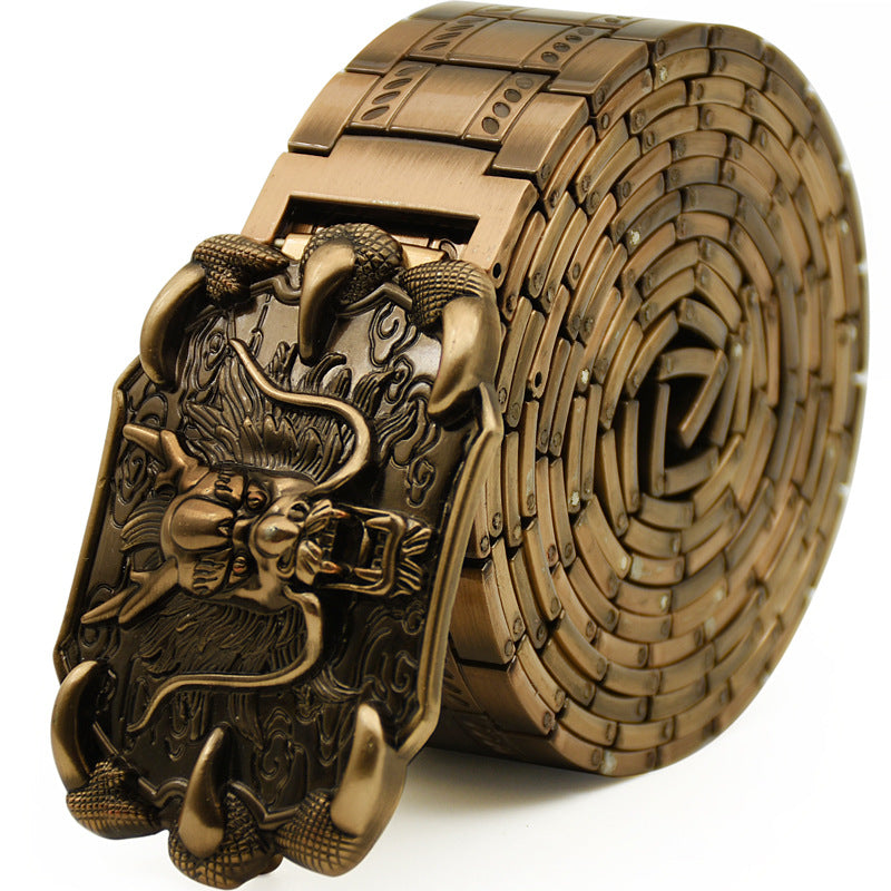 Chinese Style Tactical-Inspired Metal Belt