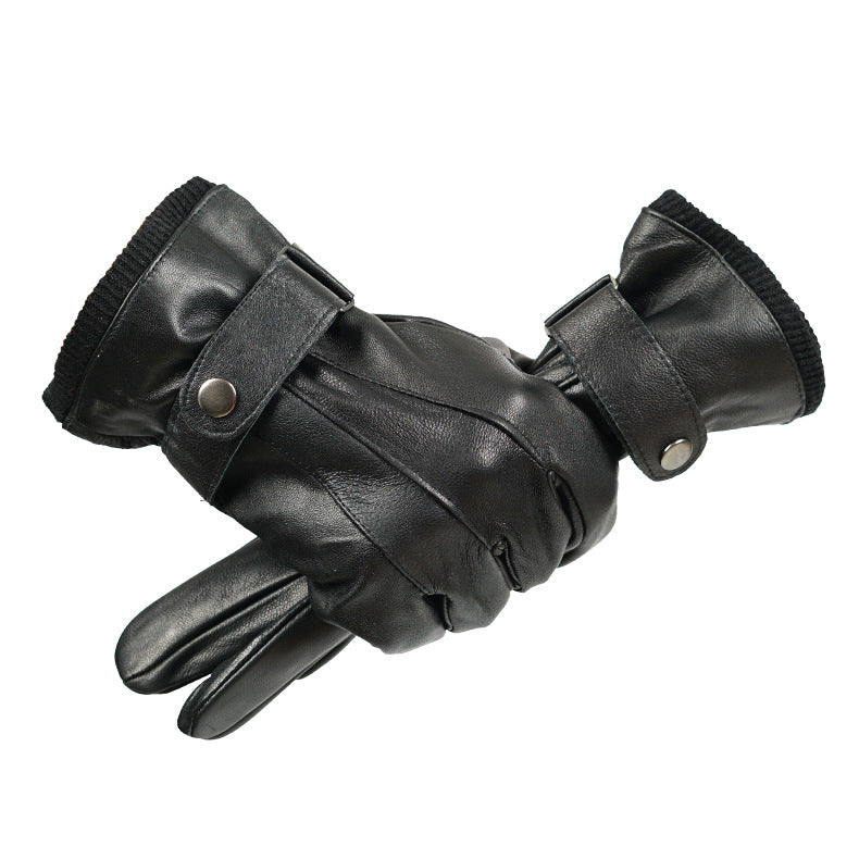 Men & Women Leather Gloves Winter Motorcycle & Outdoor