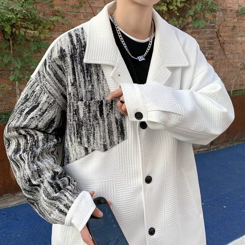 STOCK-Men's Korean Style PU Jacket | Trendy Spring & Autumn