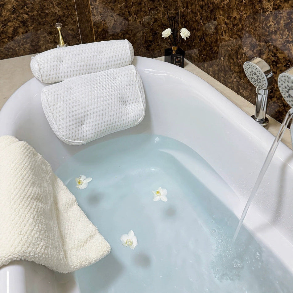 Non-Slip 4D Bathtub Pillow for Home & Spa Use