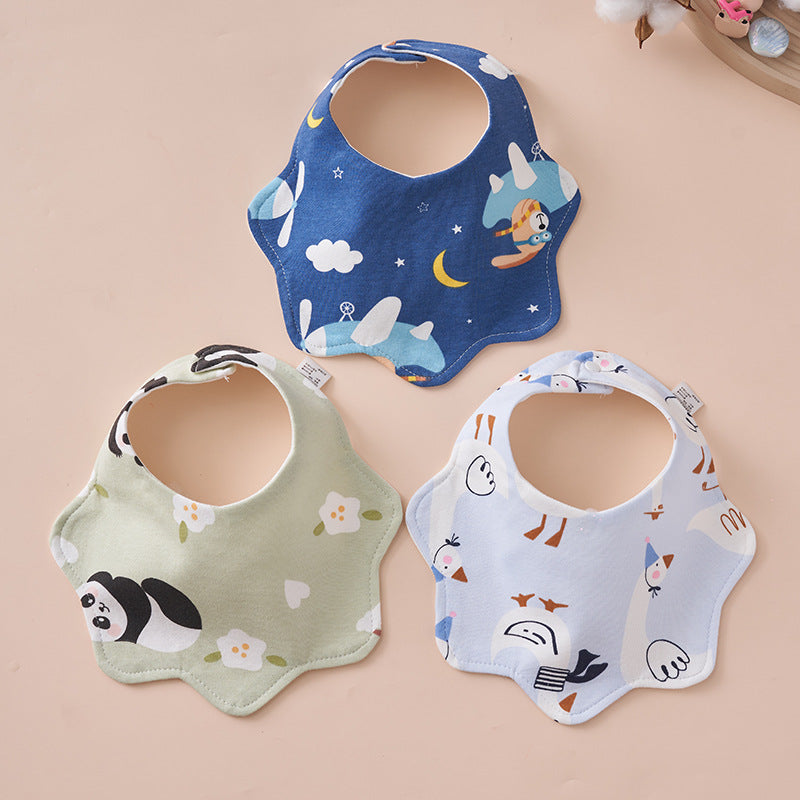 Wide Cotton Baby Bib – Waterproof & Warm for Winter