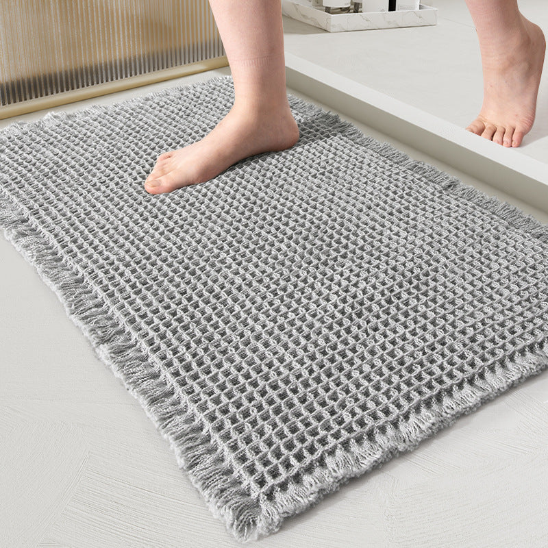Japanese Tassel Waffle Hot-Melt Bathroom Non-Slip Mat