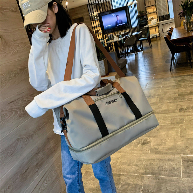 Large Travel Bag with Shoe Compartment for Men & Women