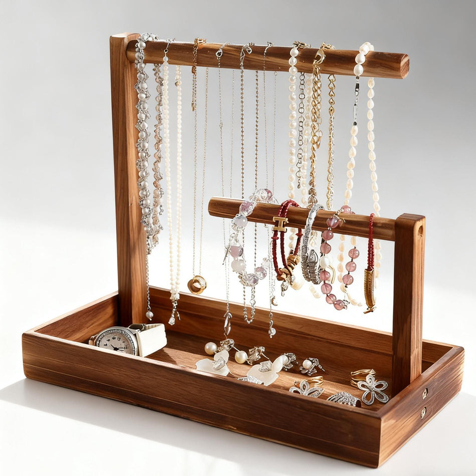 High-End Solid Wood Jewelry & Bracelet Display Box