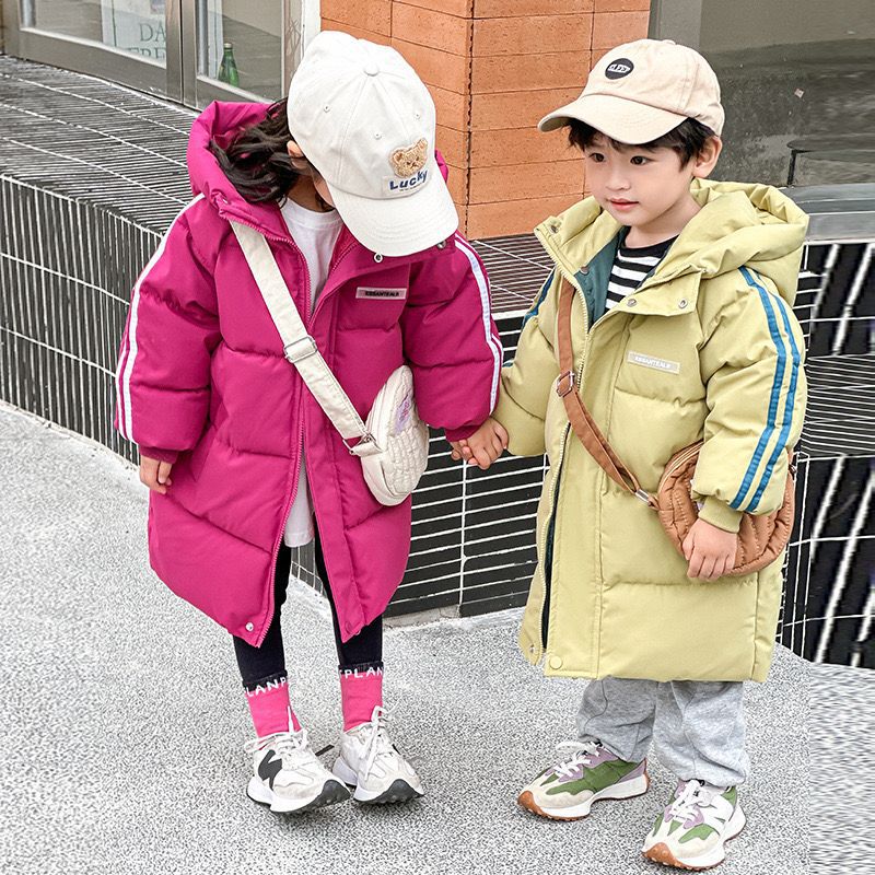 Kids’ Mid-Length Cotton-Padded Jacket