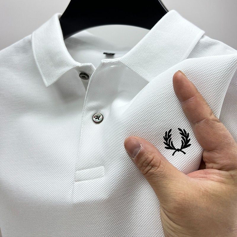 INSTOCK-Men's Embroidered Polo T-Shirt  Stylish & Comfortable