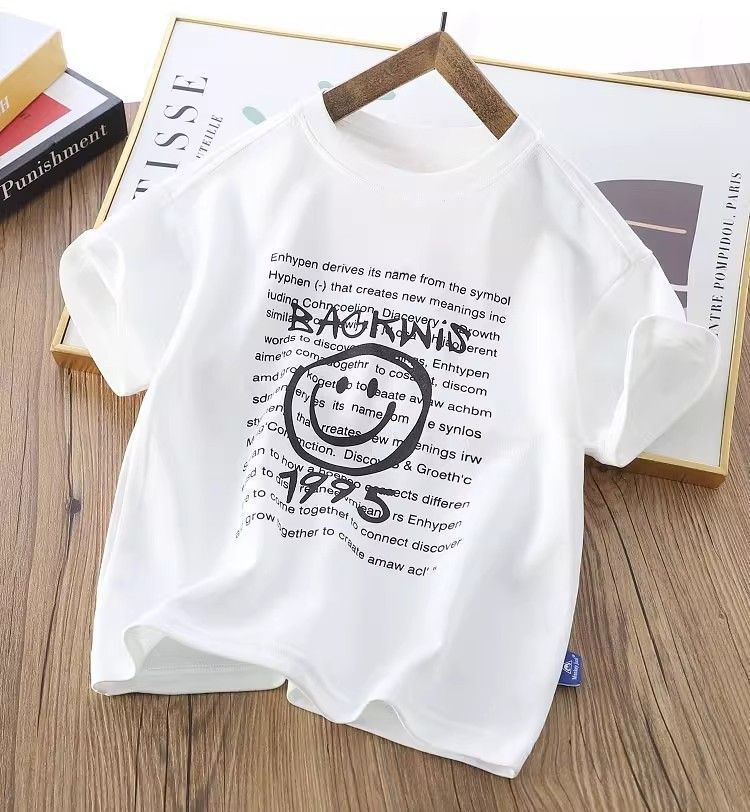 Boys’ Summer Cotton T-Shirt 2025 – Trendy Printed Top – Summer Kids Fashion Nepal | Tudoholic