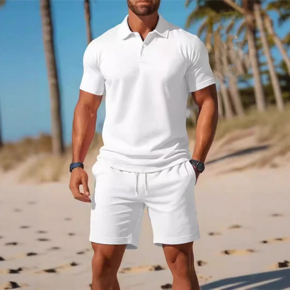 STOCK-2025 Men's Polo & Shorts Summer Set Nepal