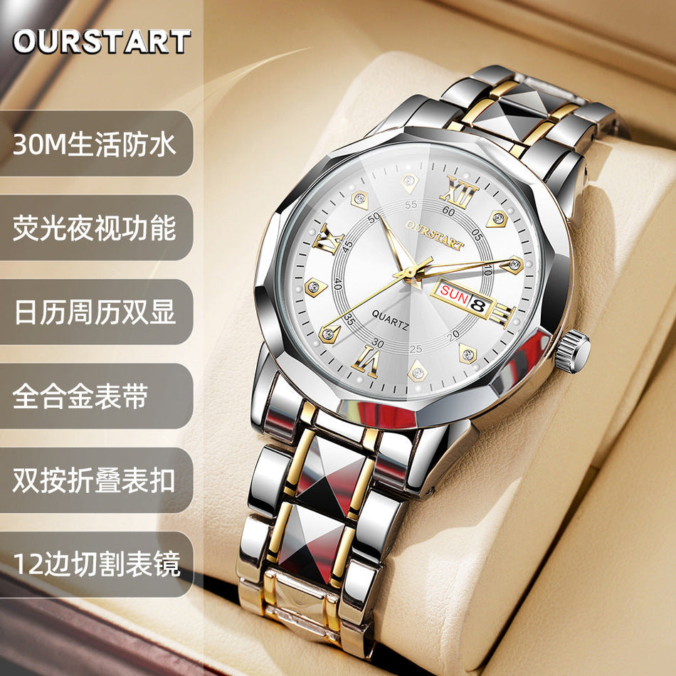 High-End Men’s Luminous Waterproof Quartz Watches