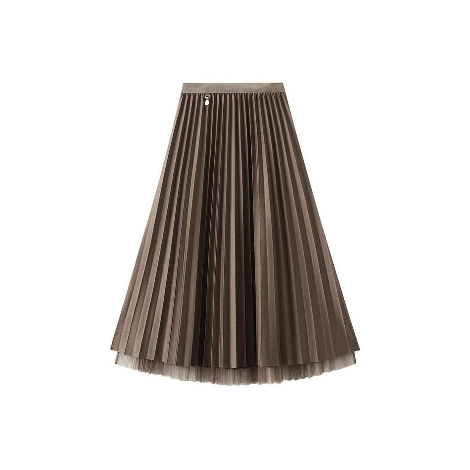 Reversible Pleated A-Line Gauze Skirt – 2026 Style