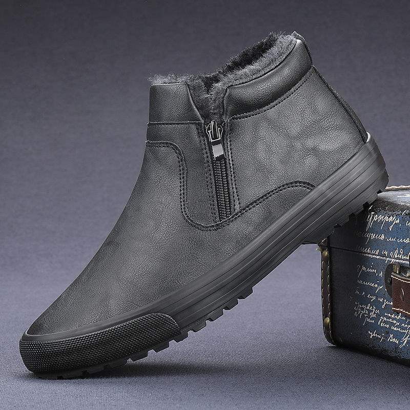 Men’s Winter High-Top Fleece-Lined Martin Boots